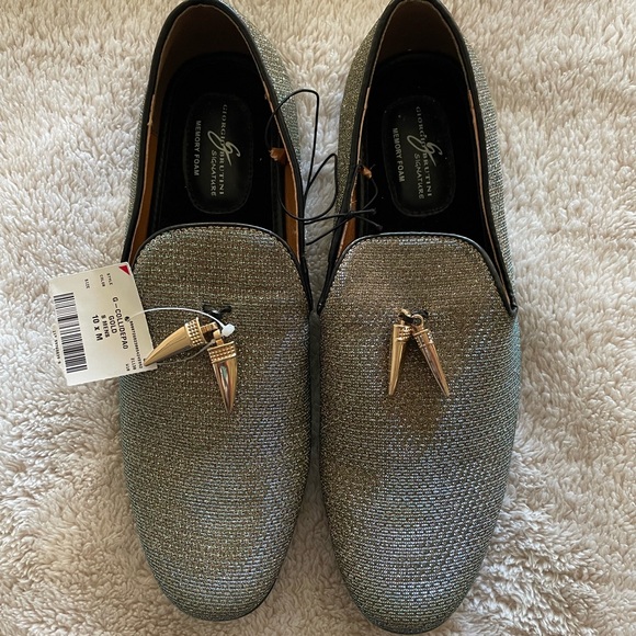 NWT GIORGIO BRUTINI COLLIDE GOLD SMOKER MEN’S FASHION SHOE - Picture 2 of 13